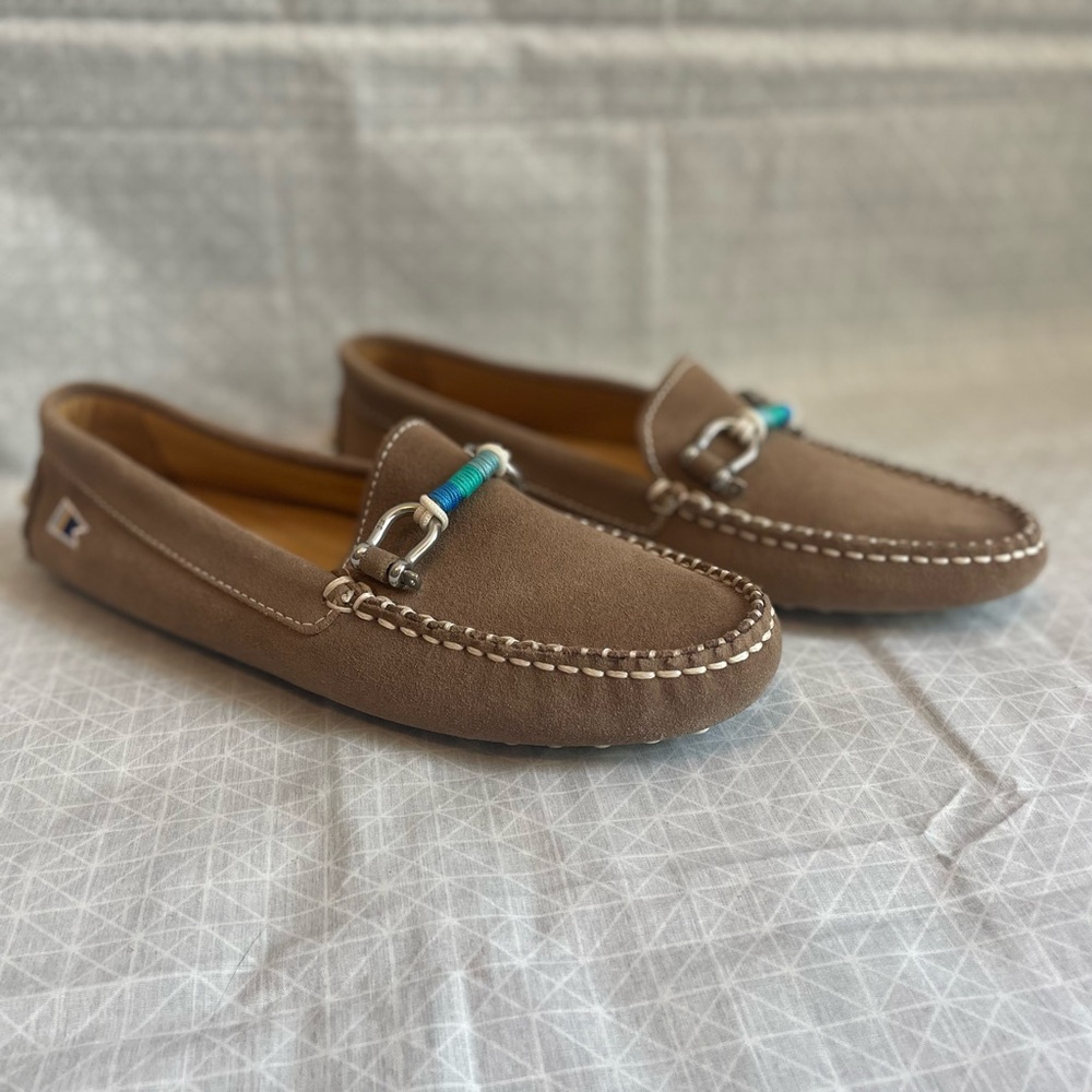 Riomar Deck Driver Loafers in Brown Suede 37.5